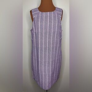 Southern Tide Audrey Shift Dress Chevron Pattern Size 12